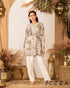 V-Neck Above-Knee Polyester Top 62462